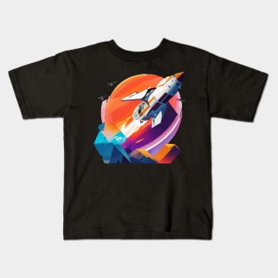 Cosmic Expedition - Navigating the Universe's Vast Frontiers Kids T-Shirt